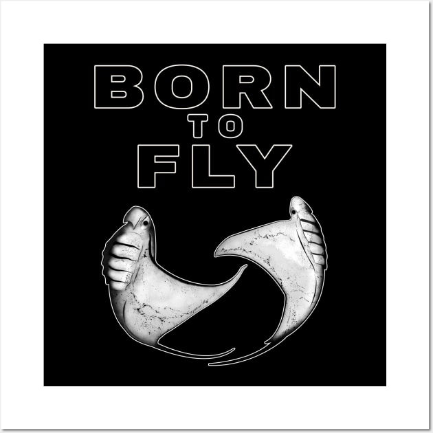 Born to Fly Wall Art by NicGrayTees